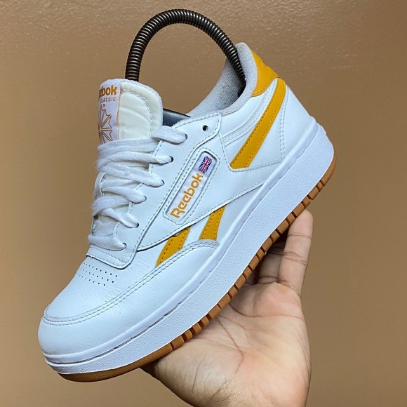 Reebok Classics Club C White And Gold Sneakers - Picture 10 of 15